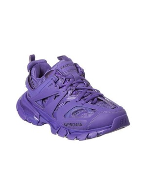 

BALENCIAGA Женские фиолетовые кроссовки Comfort Logo Track Round Toe Athletic Sneakers, Фиолетовый, 542436W3FE3