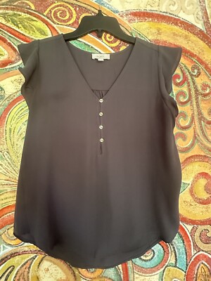 Ann Taylor Loft Outlet Sleeveless V Neck Top Small Career Work Wear NWOT
