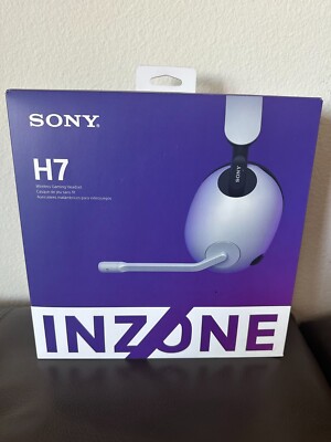 Sony INZONE H7 Wireless Gaming Headset WH-G700-WZ (White) w/ USB Receiver