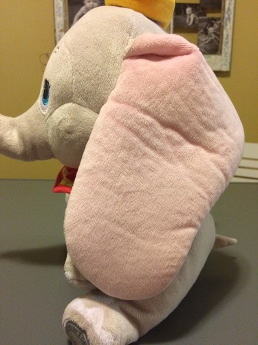 The Disney Store Large Plush Dumbo Elephant Grey 15