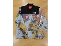 supreme north face map coat
