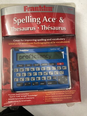 Franklin Electronic Spelling Ace & Thesaurus SA-209 SAT Word List New NOS