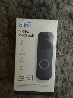 Amazon Blink Wired/Battery Operated Outdoor Smart Wi-Fi Video Doorbell - NEW