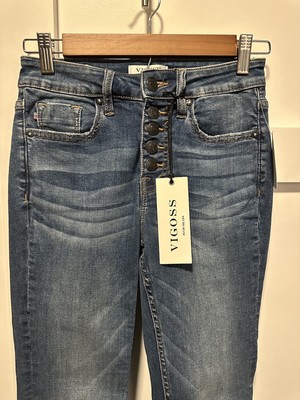 Women's VIGOSS Ace Skinny Blue Jeans Size 24