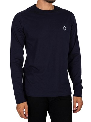 

MA.STRUM Мужская футболка Icon с длинными рукавами, синяя, Синий, MAS8372-M428