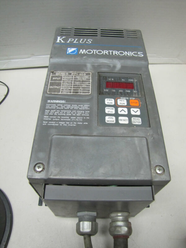 Motortronics K Plus Ac Drive 3hp 3 Hp Kp1-403 Kp1403 3ph 4.1kva 4.1 Kva 380/480v