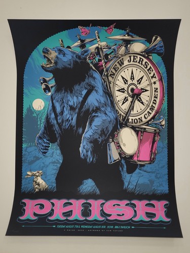 phish ポスター Phish Poster CAMDEN, NJ 2018 AP S/N X/60 Official Print Ken