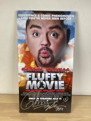 Gabriel Iglesias SIGNED 2014 Promo Poster Board THE FLUFFY MOVIE - AUTOGRAPHED