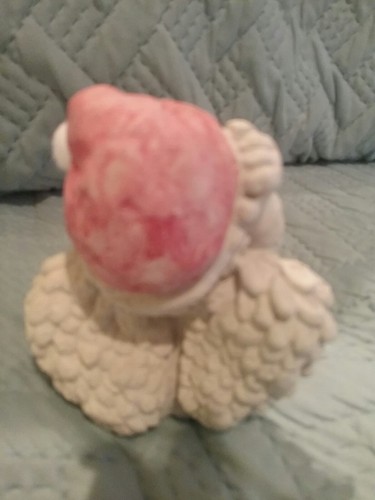 VTG Angle Santa Hat Figurine  Dreamsicles     Sign Kristin    1991 Xmas