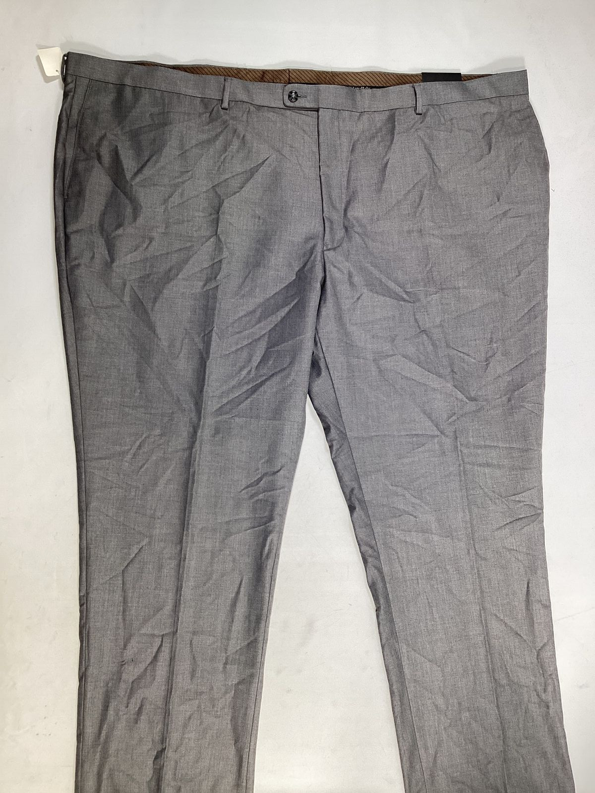 Mens Angelo Rossi Heather Gray Flat Front Dress Pants 56W NEW