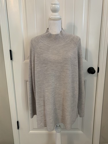 Eileen Fisher  Turtleneck Raglan Top レディース Sweaters Sea Salt New Eileen Fisher Merino Turtleneck Top in Regenerative Wool
