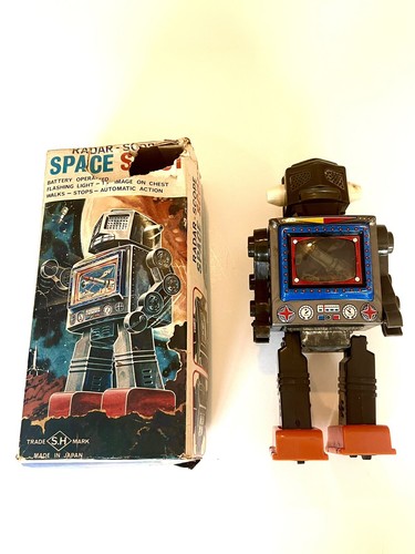 Tin Toy Horikawa Radar Scope Space Scout Robot Japan(fully Functional)の ...