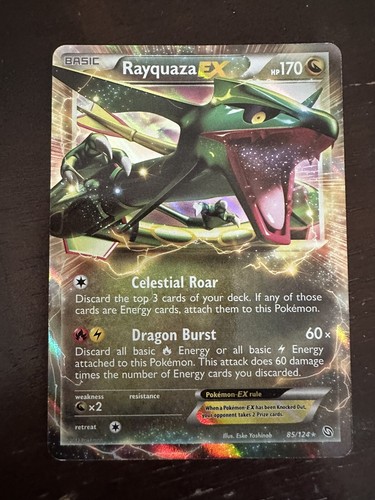 GREAT KING RAT/1st ex.MSG、ex.TALISMAN レア Rayquaza EX Black White Dragons Exalted Pokemon Card 85/124