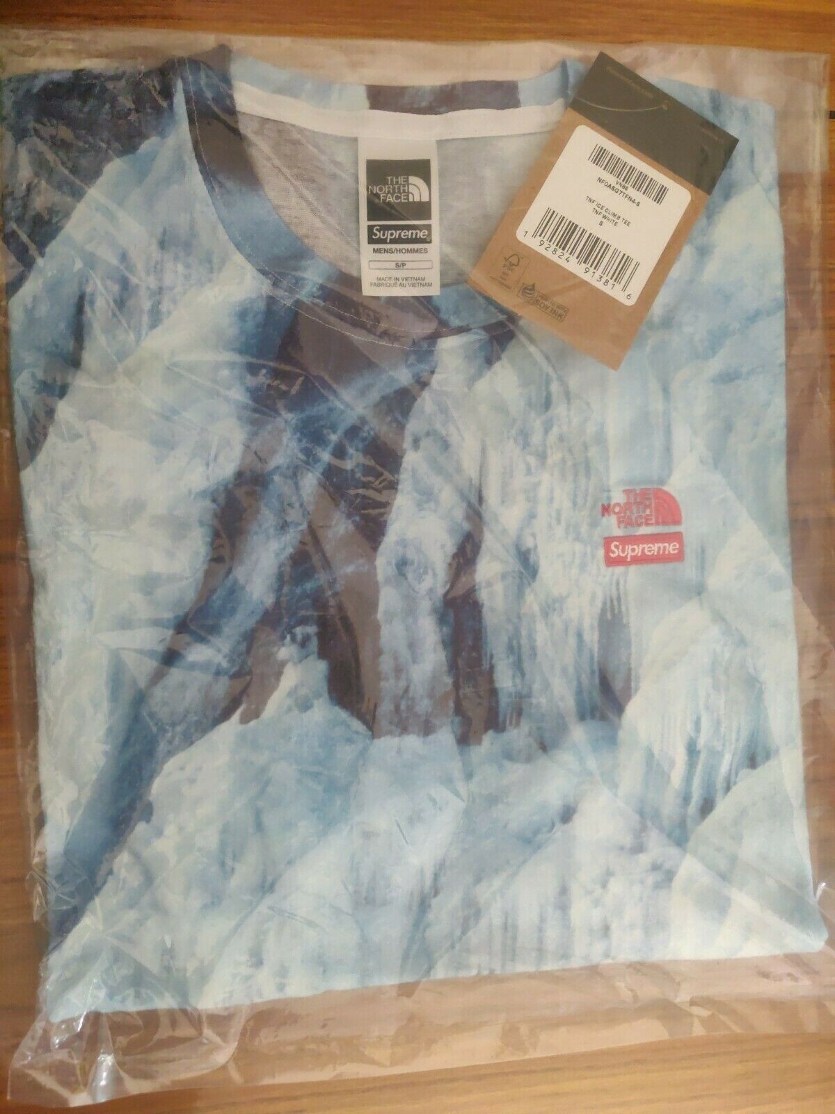 ✓AUTHENTIC Supreme New York X The North Face Ice Climb Tee