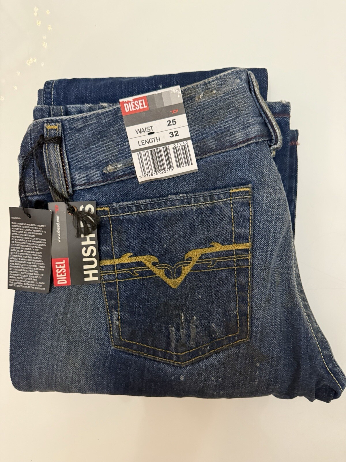 New Authentic Women's DIESEL JEANS HUSH 732 Size 25x32