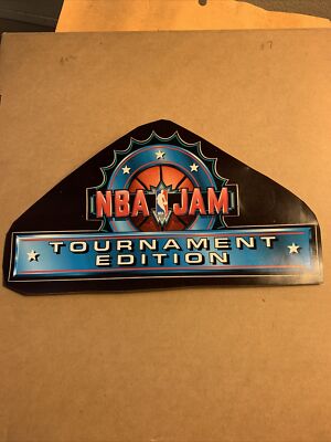 ORIGINAL 10 by 5.5'' Nba Jam Tournament Edition NOS STICKER arcade video game