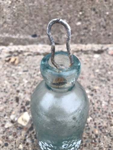 ROCK ISLAND, Illinois 1890’s Tri City Bottling Works Hutchinson Rare Soda Bottle