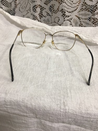 Vintage 1980's Tura Gold Tone Multi Eyeglasses Women's Oversized Metal Frames