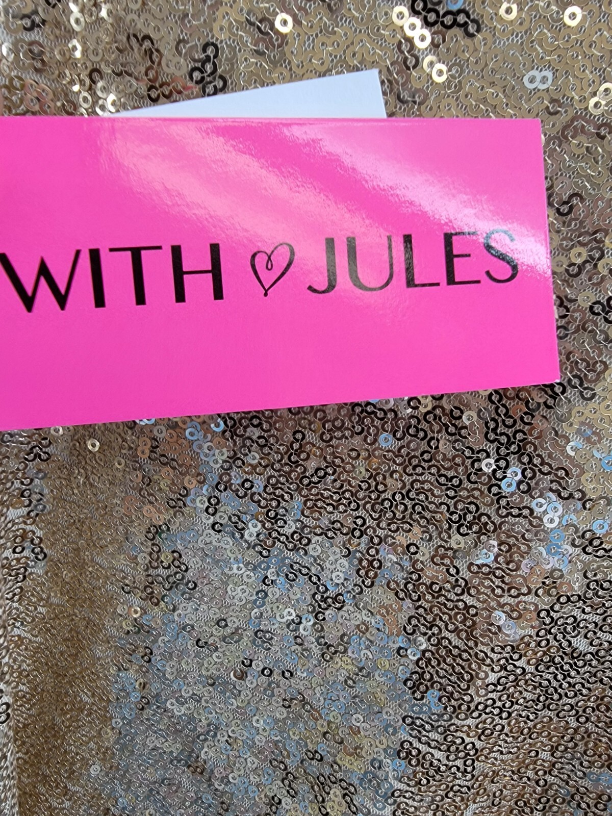 With Jules Sleeveless Sequin Bodycon Dress Big Girls XL Gold Round Neck Pullover - Picture 14 of 15