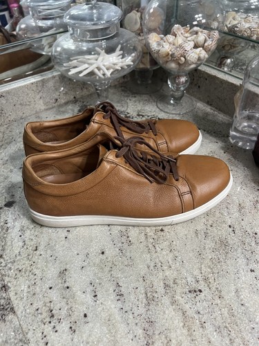 Allen Edmonds Shoes Mens 10.5 E Leather Dress Sneakers Courtside Walnut Brown Allen Edmonds  main image 3