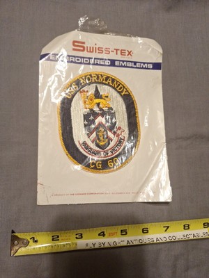 5'' NAVY USS NORMANDY CG-60 EMBROIDERED PATCH