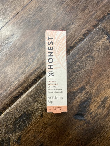 Honest Beauty Tinted Lip Balm, Summer Melon | Vegan | 6+ Hours Of Moisture | |