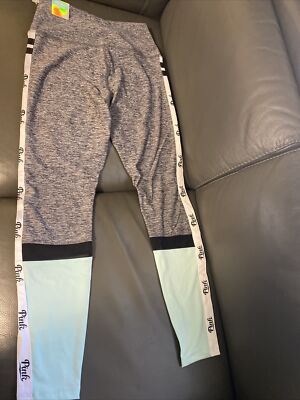 $69.99NWT Victoria's Secret PINK Ultimate High Waist Mesh Ankle Leggings MEDIUM
