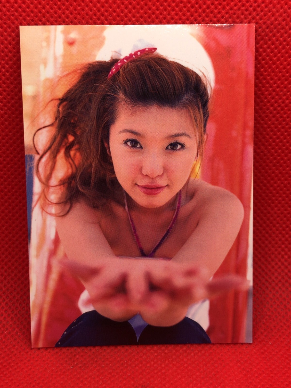 タレントカード aki. AKI KAWAMURA Card Japan gravure Bikini Girl Idol Yellow cab