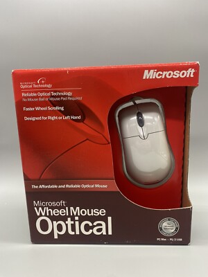 Microsoft Wheel Mouse Optical USB & PS/2 Compatible X08-71117A -SEALED- Vintage