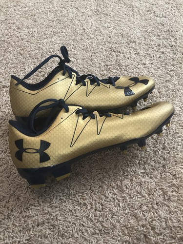 Notre Dame Irish Football Under Armour Team Issued 2016 Cleats Used Size 10.5 ND