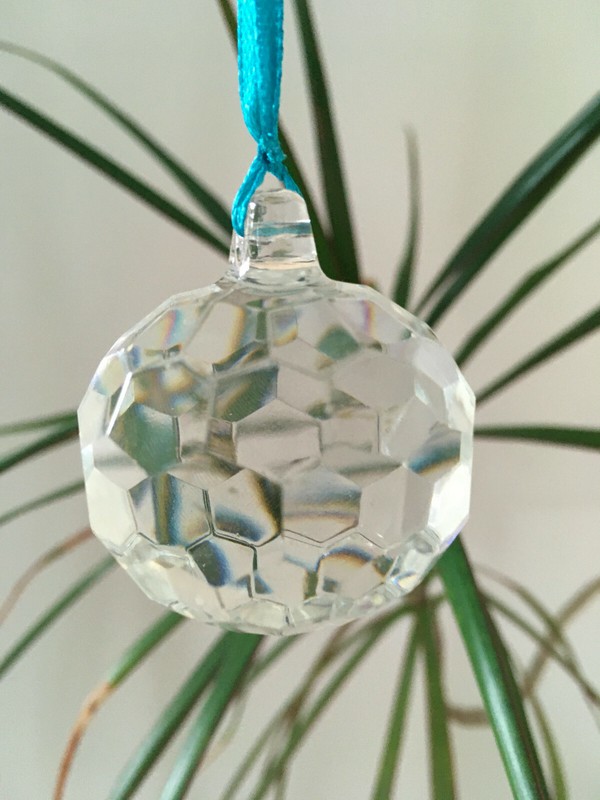 Suncatcher SonnenfÃ¤Nger 4cm Facettenschliff Rund Kristall Antik