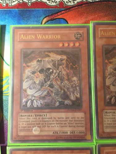 Yugioh Alien Card Lot/ Alien Warrior X3/ Alien Kid X2 Ultimate