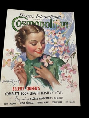 John Bradshaw Crandell COVER ONLY Cosmopolitan Magazine June 1936 Spring Lady