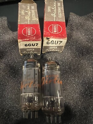 Pair NOS NIB 6GU7 Wards Airlines  (RCA Made) Vacuum Tubes HICKOK TESTED