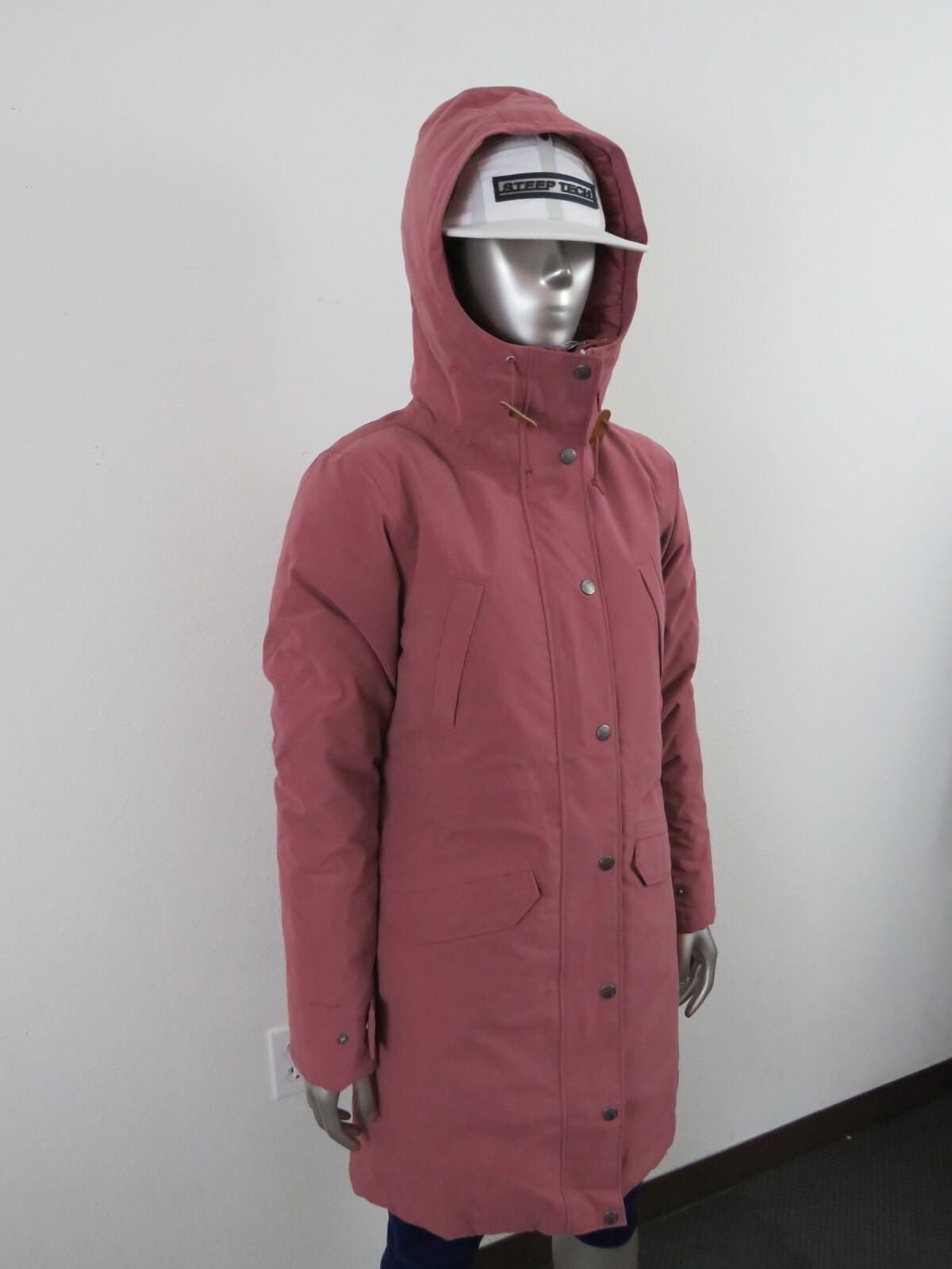 Pre-owned The North Face Womens  Tnf Snow Down Hooded Parka Warm Winter Jacket - Ginger In Wild Ginger