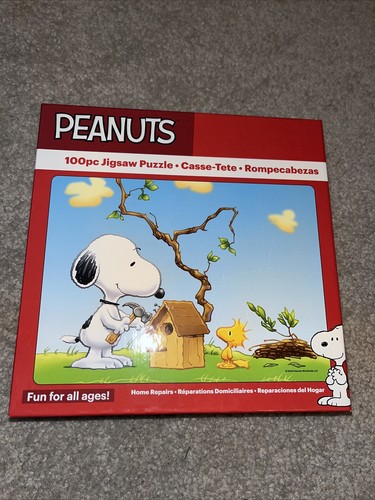 Peanuts Puzzle HOME REPAIRS Snoopy & Woodstock 100 Piece Puzzle