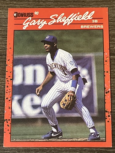 ERROR NO DOT 1990 DONRUSS BASEBALL CARD #501 GARY SHEFFIELD