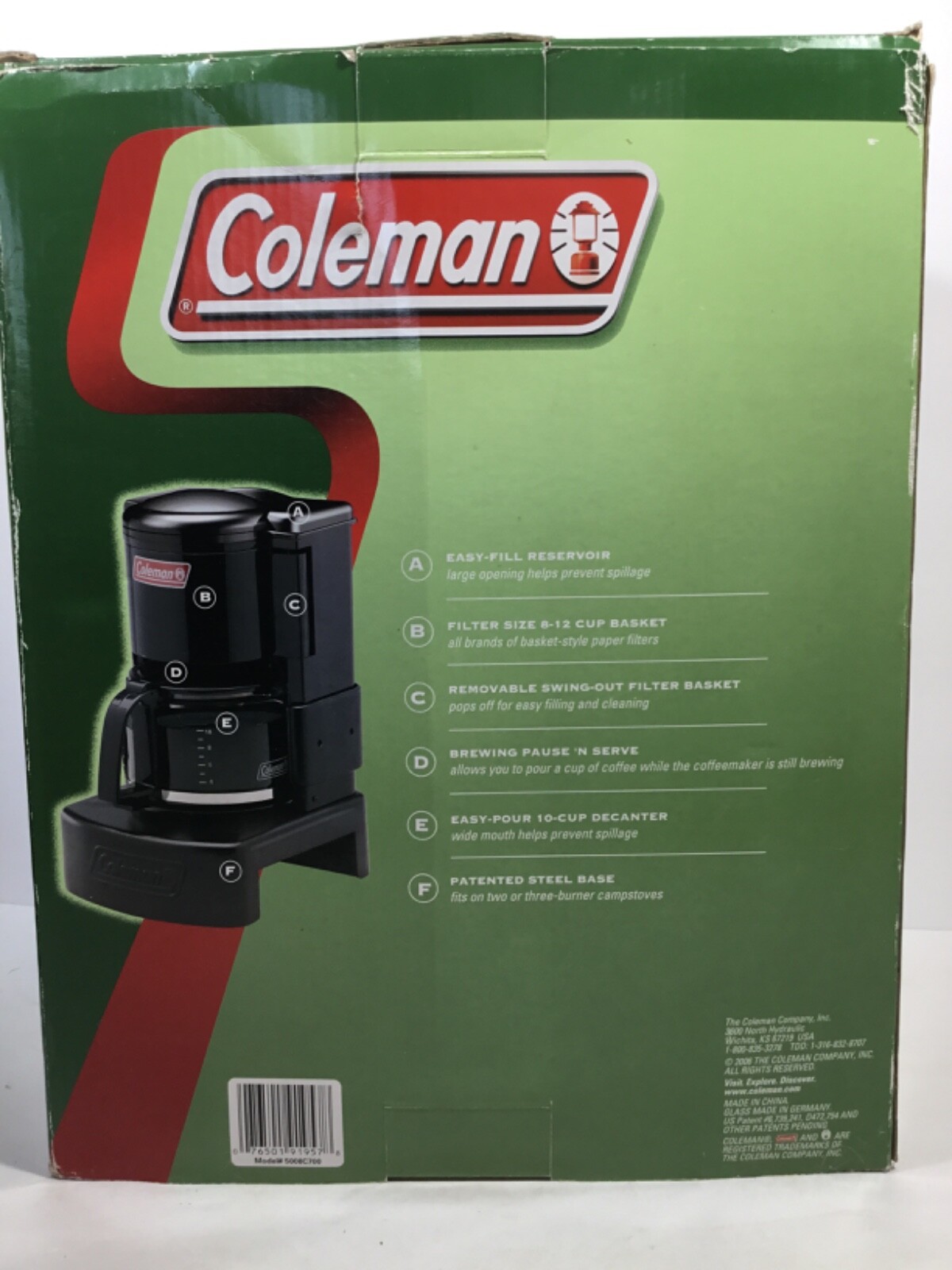 Coleman Camping Drip Coffee Maker 10 
