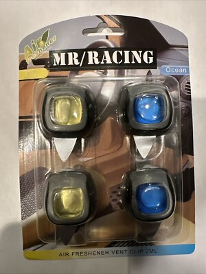 Mr/Racing 4 Car Air Freshener Set of 4 Clips Linen & Sky-up