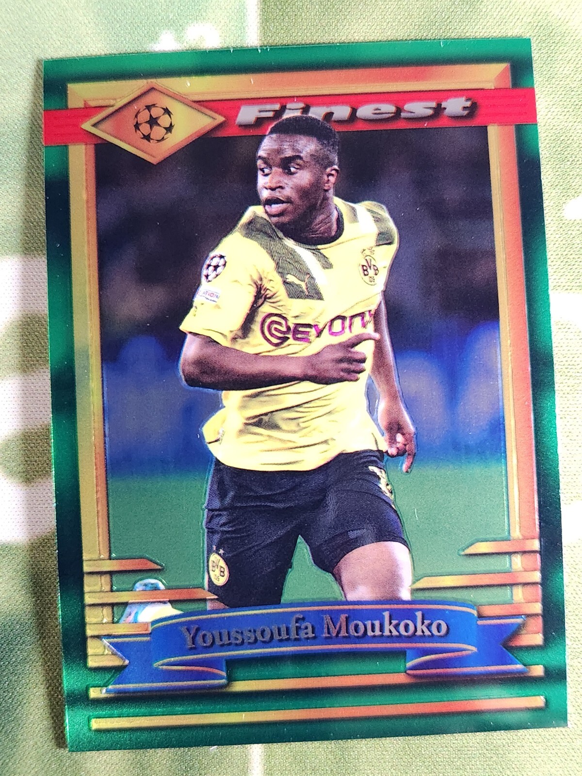 youssoufa moukoko ルーキーカード75枚限定1枚有り！ 2022-23 Topps Finest Flashbacks UEFA Youssoufa Moukoko #52