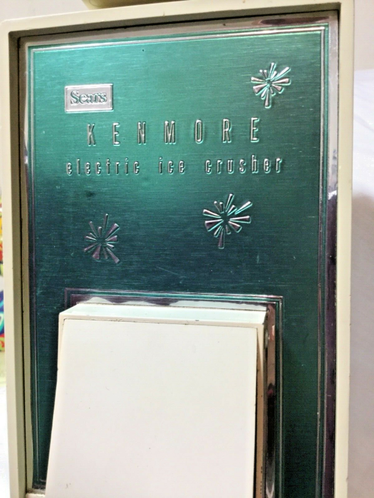 Mid-Century Sears Kenmore Electric Ice Crusher Model 581 82160 Atomic Vintage