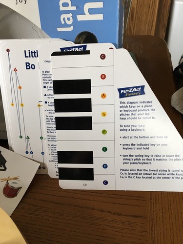 First Act Discovery Lap Harp Musical Instrament Kids Songs EUC