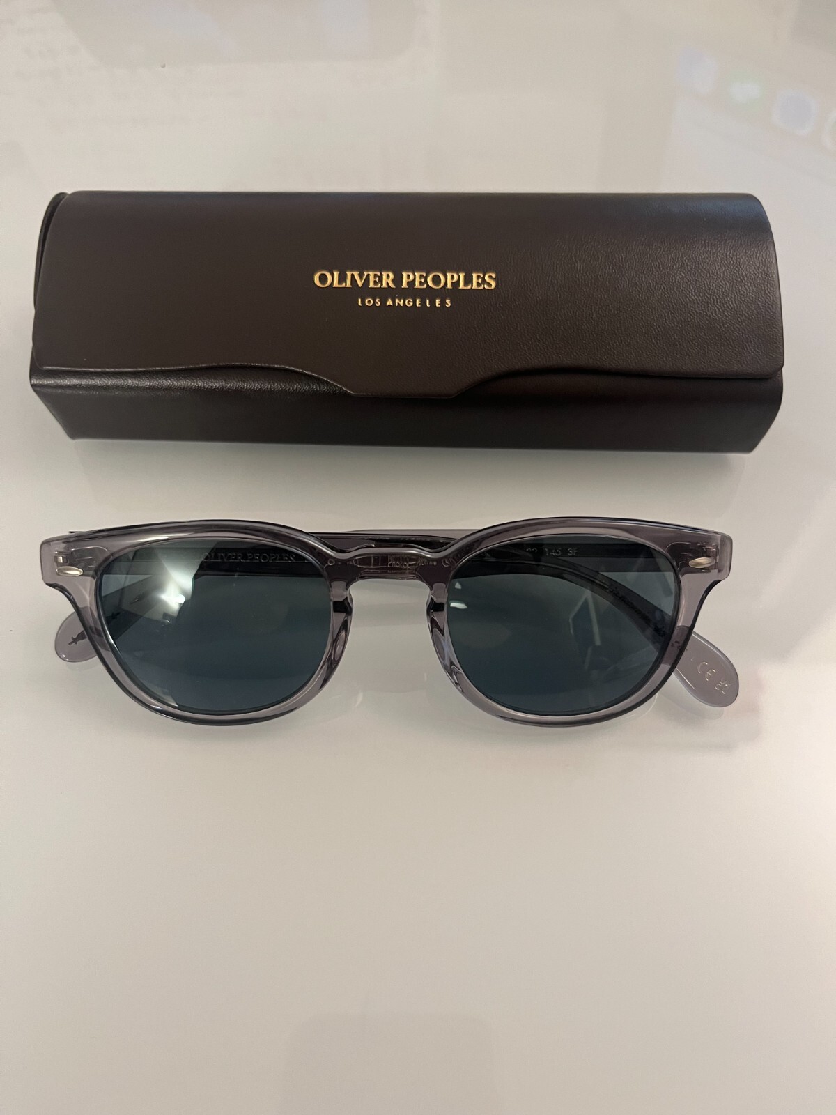 Pre-owned Oliver Peoples Sheldrake Sun Msrp$506 Indigo Photochromic Robert Downey Jr. Fav