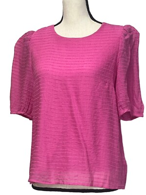 Vero Moda VMALMA O-neck Textured Blouse, Pink, Sz. S