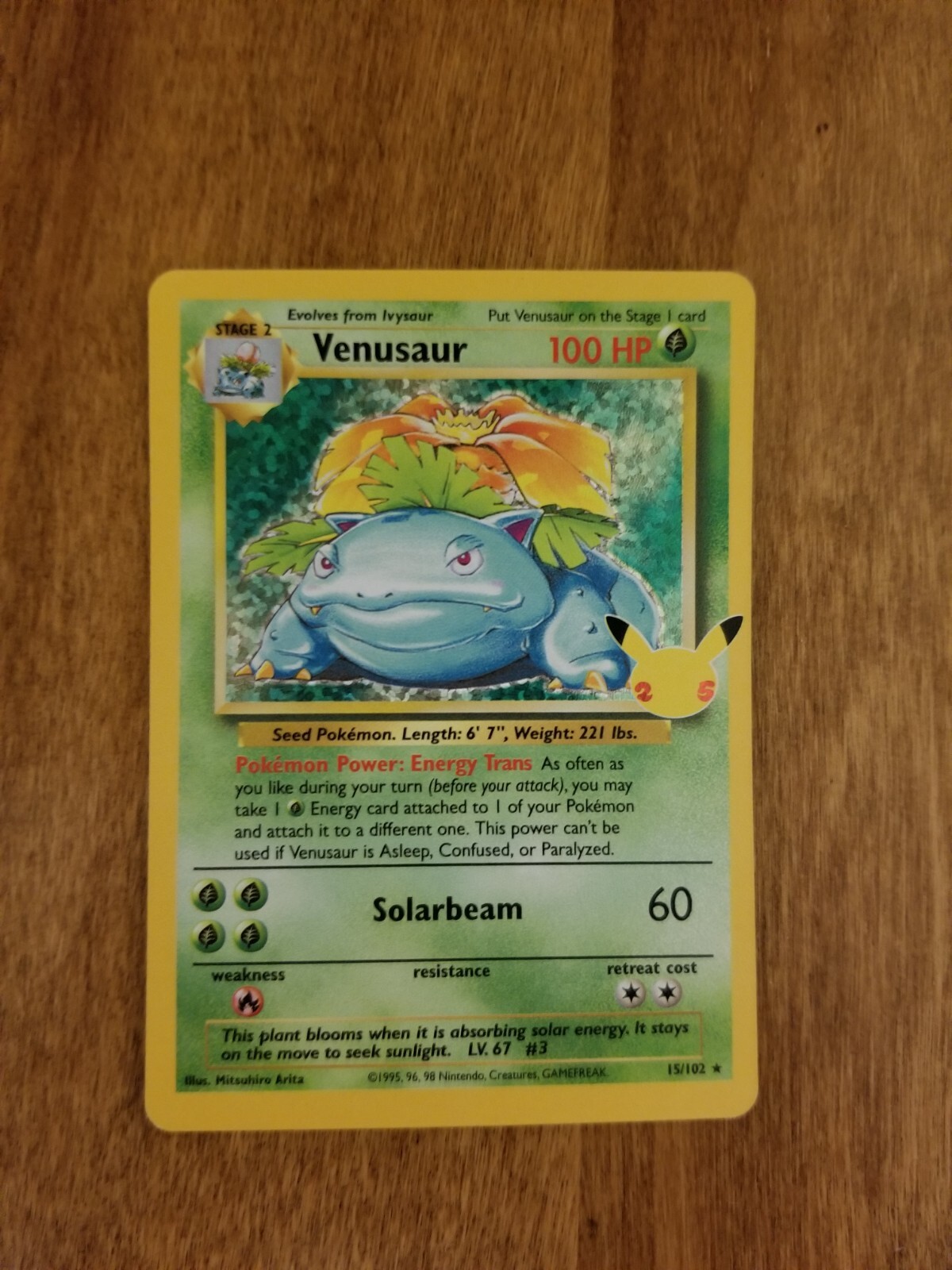 VENUSAUR 15/102 Celebrations 25th Anniversary Classic