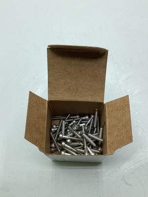 (Box of 50) M4SC0030025CP .50x 25 Soc Cap A4 Stainless Steel Screw