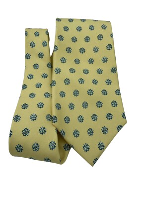 Vineyard Vines Nightingale Mens 59''x 3.5'' Yellow Silk Neck Tie USA MADE (TA26)
