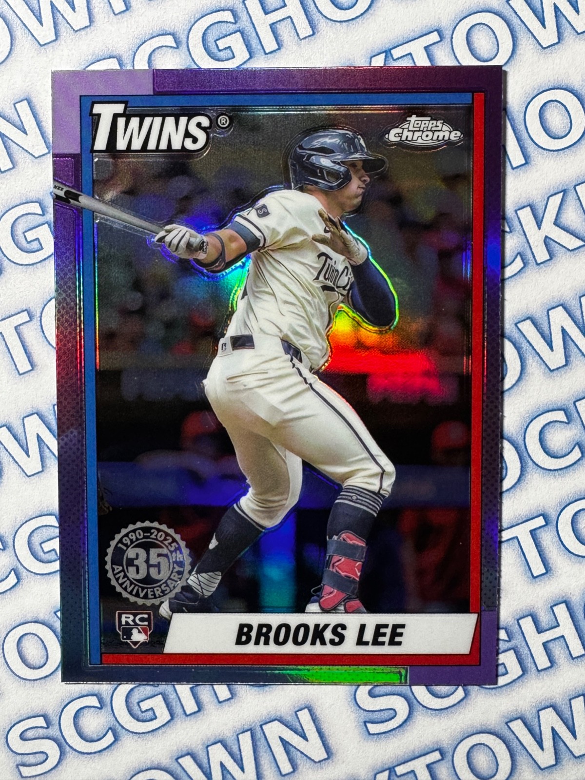 Brooks Lee 2025 Topps Chrome 35th Anniversary Refractor