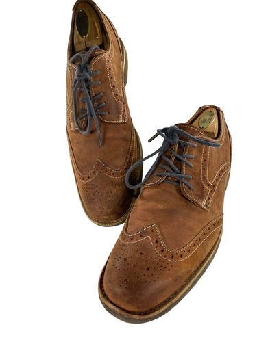 Sebago Mens Size 8 M Brown Leather Wingtip Derby Shoes | eBay display picture 2