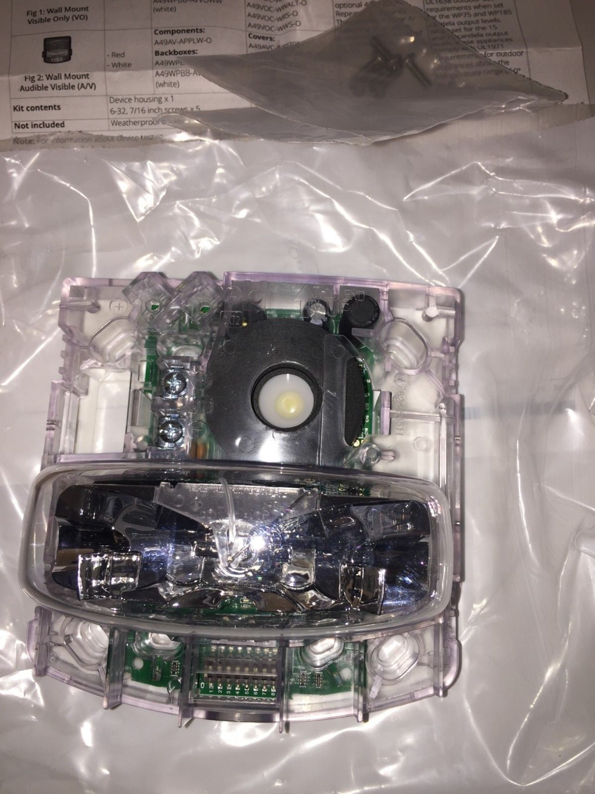 Tyco Fire & Security A49AV-APPLW-O AV Appliance Only Wall WP PN07431086AC